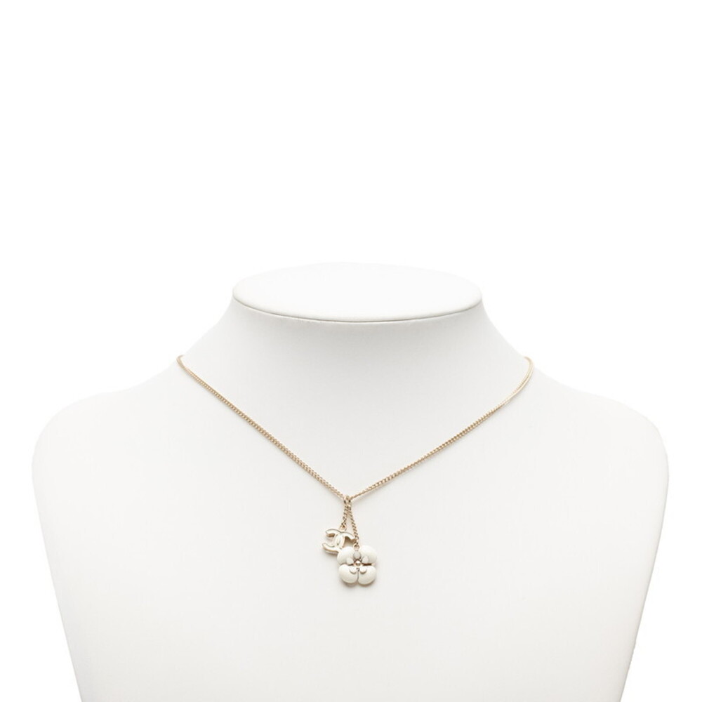 CHANEL Authentic White Logo Necklace - Picture 5 of 5